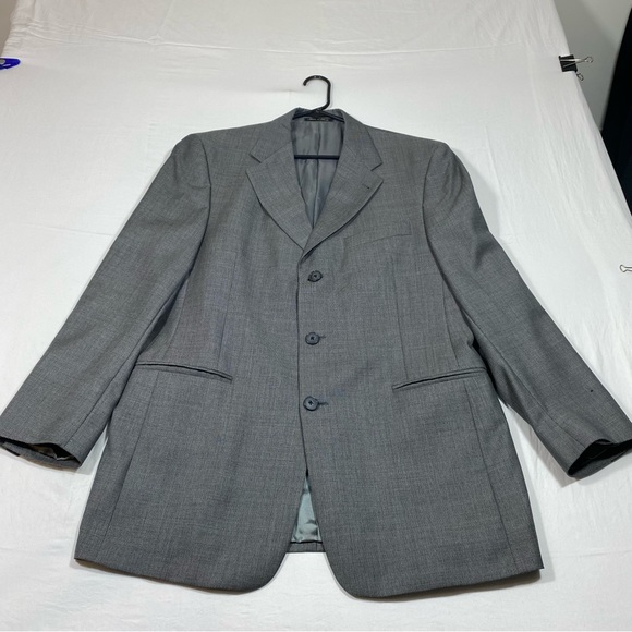 Murano Wool Jacket Blazer Gray Made in Italy 42R 3 button Closure Sports… - Picture 16 of 16